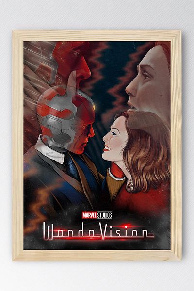 Saturn Wandavision Framed Painting - Marvel Movie Poster Painting