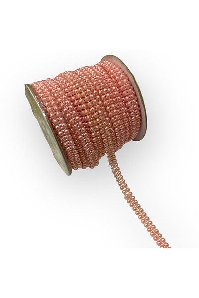 MASAL TUHAFİYE Double Row Half Pearl Pink 5 Meters