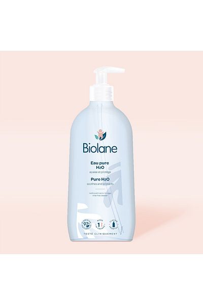Biolane Pure H2O Cleanser Rinse-Free - For Baby's Face, Body & Diaper Area | 400Ml