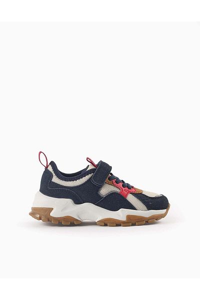Ziddy Chunky Combined Trainers for Boys, Multicolour