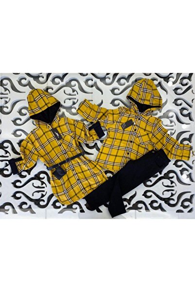 Hilal Akıncı Kids Φόρεμα με ζώνη με κουκούλα για κορίτσι