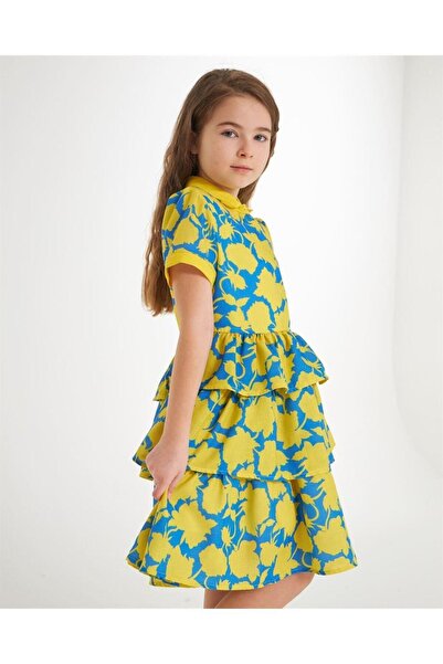 Hilal Akıncı Kids Rochie verde pentru fete