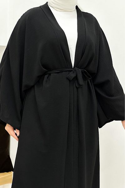 CNG MODA Belted Aerobin Wide Sleeve Oversize Kimono