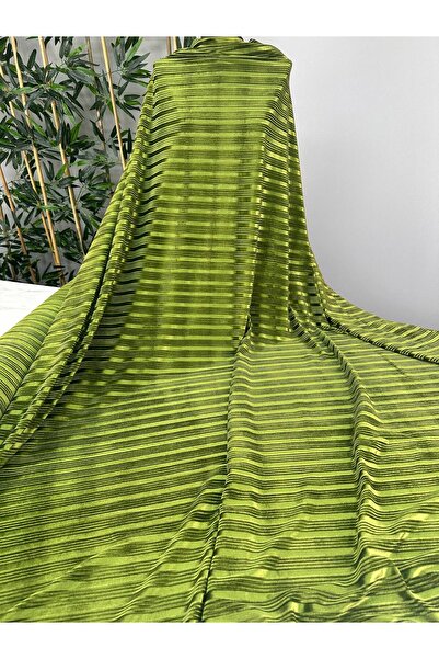 ipekkumaş Yag Yeşili Yakma İpek Kadife Elbise Etek Pantolon Şalvar ÜRÜNÜMÜZ A...