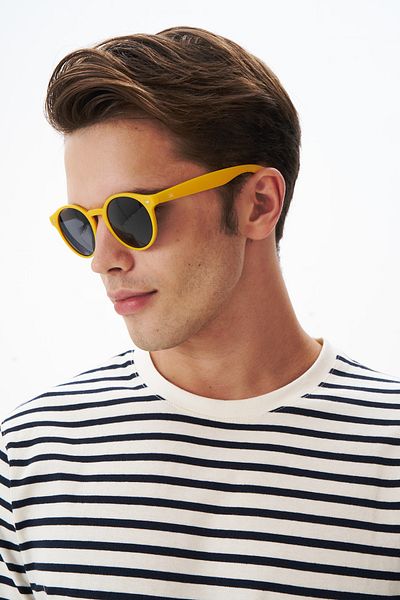 EYE OF HORUS Eoh1037 C96 Matte Yellow Unisex Sunglasses