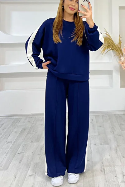 Velista Modal Fabric Side Stripe Tracksuit Set