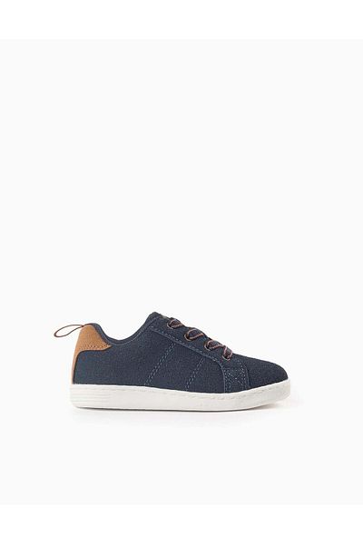 Ziddy Suedine Trainers for Baby Boys 'ZY 1996', Dark Blue