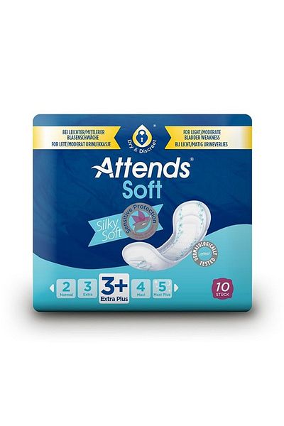 attends Soft 3 Extra Plus Incontinence Adult Diapers - 10 Pieces