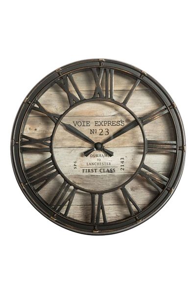 Atmosphera Voie Express Vintage Round Analog Quartz Movement Wall Clock
