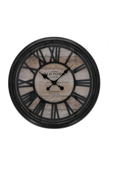 Atmosphera Elegant and Modern Design Retro Industrial Relief Wall Clock 50cm