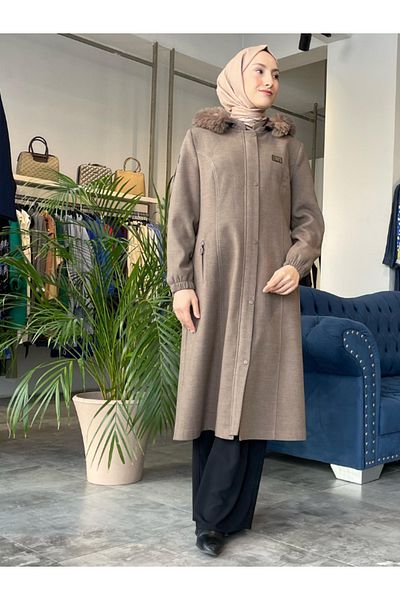 KAREN Women's Large Size Stamp Coat 748