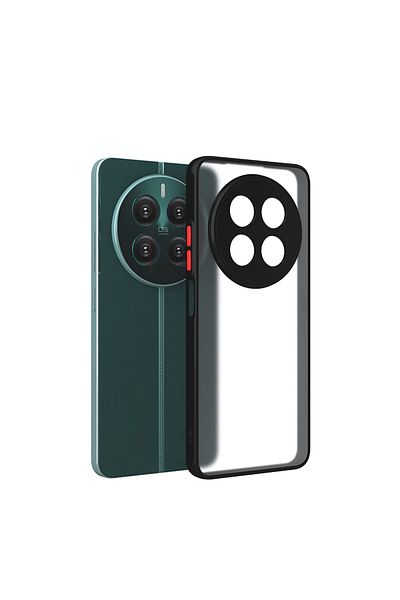 Nezih Case جراب سيليكون غير لامع متوافق مع كاميرا Realme 12 مع حافة ملونة