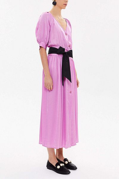 SOCIETA Long V-Neck Dress - 92761