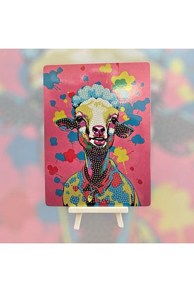 OZN AKSESUAR 15X20 Size 5D Diamond Stone Processing Book with Colorful Sheep