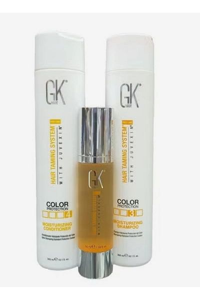 GK HAIR GK Hair Moisturizing Shampoo & Conditioner 300ml & Serum 50ml for Colored & Dry Hair