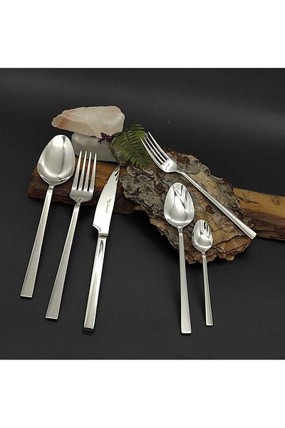 BRONDOFF 36 Piece Polished Steel Cutlery Set