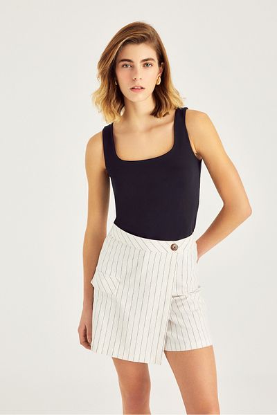 Naramaxx Linen Blended Shorts Skirt