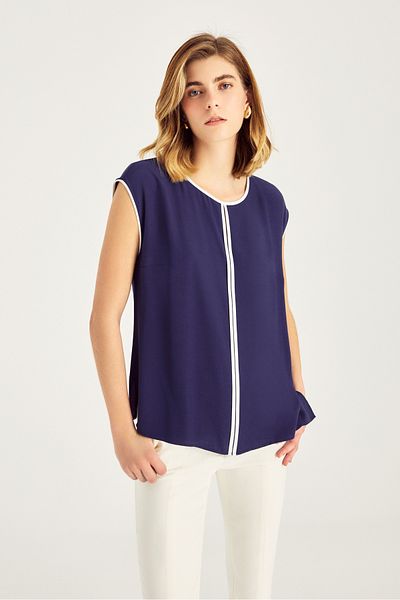 Naramaxx Contrast Stripe Blouse