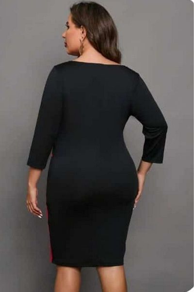 sinemisxxl Red Black Lycra Diving Fabric Suit