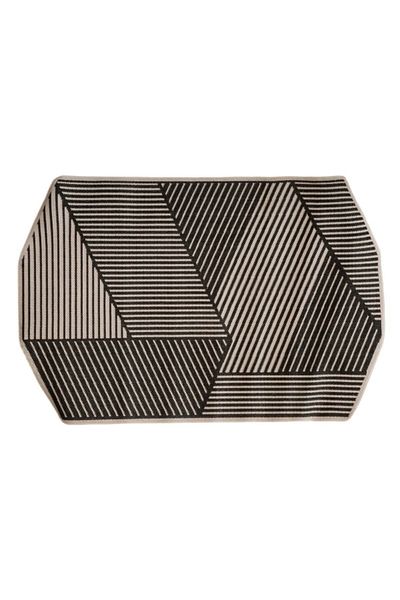 Atmosphera Stripe Pattern Decorative Rectangular Indoor and Outdoor Rug 160 x 230cm