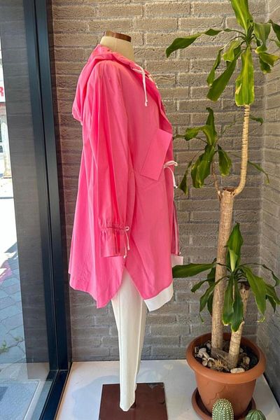 MAQ DESIGN 47001 MAQ PATTERN BATHA TRENCH - Colorful Colorful Trench Coat