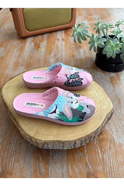 GEZER 14539 Υφασμάτινες παντόφλες χαλιού για κορίτσια με θέμα 30-35