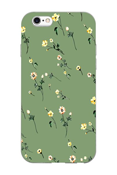 frondcase حافظة هاتف آيفون 6s باللون الأخضر الزهري