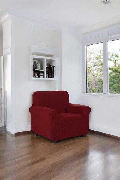MADAME BELLA Lycra Pitikare Pattern Armchair Cover, Washable Elastic Sofa Sofa Bed Cover