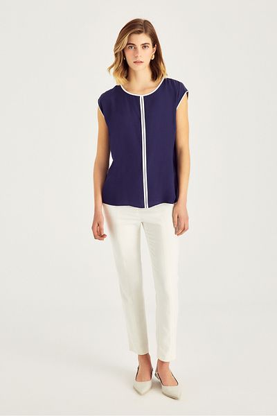 Naramaxx Contrast Stripe Blouse