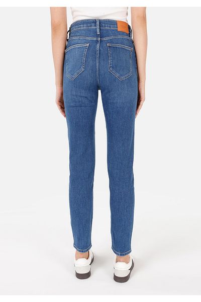 Colin's 703 Carla Slim Fit Mid Waist Straight Leg Women's Blue Jean Pants
