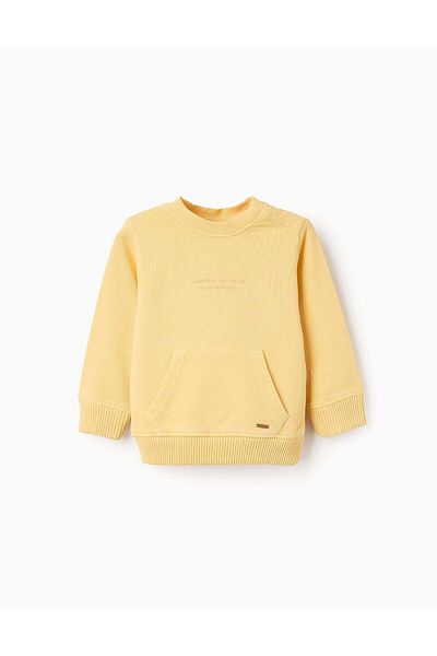 Ziddy Cotton Sweatshirt for Baby Boys 'Inspiration', yellow