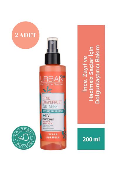 Urban Care Pink Grapefruit&Ginger Volumizing Liquid Hair Care Cream 200ml