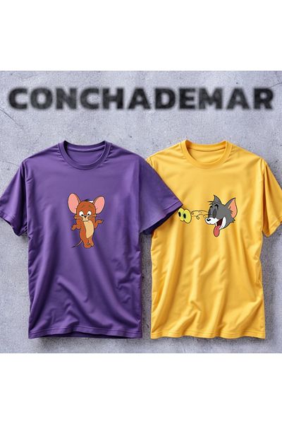 Vordevia Exploded Eye Tom and Jerry Dear Combination High Quality T-Shirt