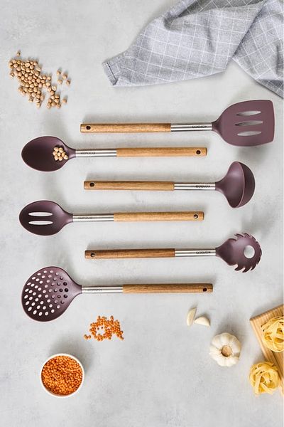 Karaca Celestia 6 Piece Acacia Serving Set