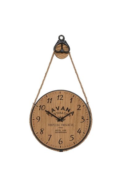 Atmosphera Cuba Stunning Pulley Design Round Analog Wall Clock 40cm