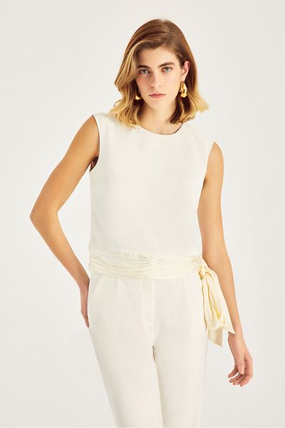 Naramaxx Blouse with Hem Tie Detail