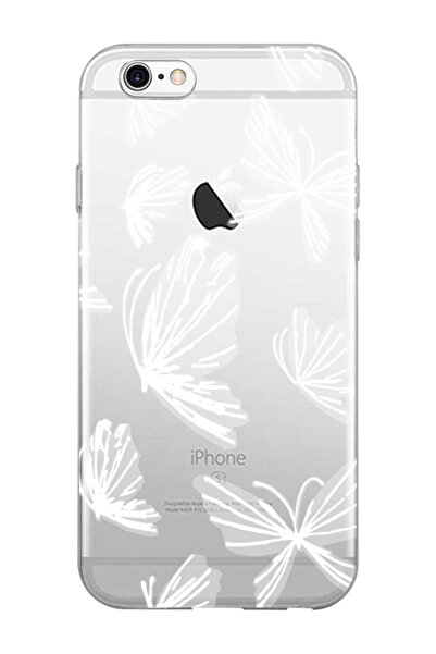 frondcase Iphone 6s Kelebek Şeffaf Telefon Kılıfı