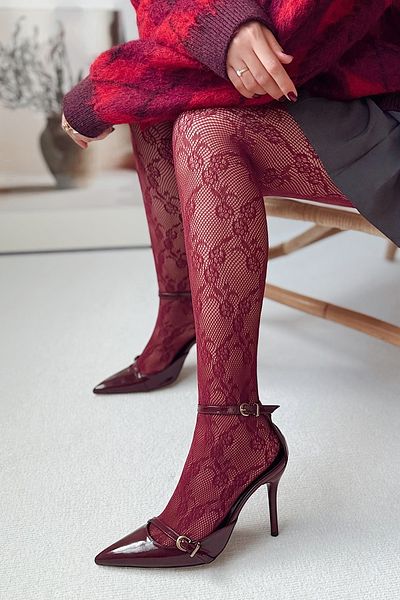 POLKA STORE Charm Bandă cu vârf ascuțit Detaliu Cataramă metalică Spate deschis Rochie de seară Stiletto Pantofi de damă cu toc