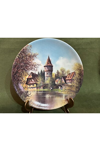 tayfuntufan antika koleksiyon 1992 γερμανικό πιάτο τοίχου από πορσελάνη περιο...