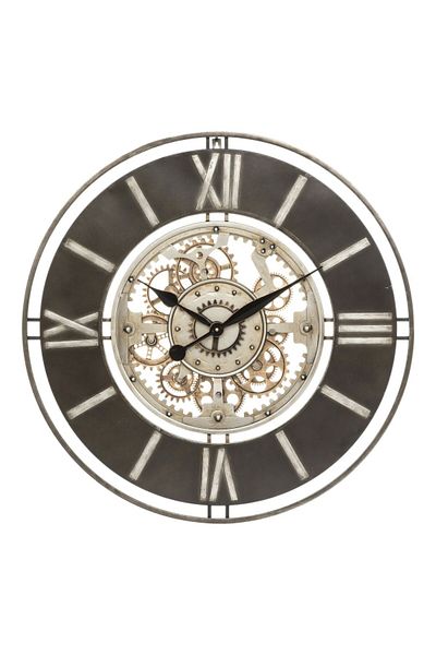 Atmosphera Soul Iron Round Battery Powered Analog Wall Clock
