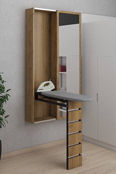 moka park avm Dolaplı Çok Amaçlı Katlanır Ütü Masası Aynalı Ütü Masası Dolabı