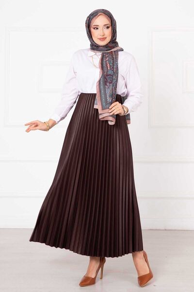 mf venessa Γυναικεία στενή πλισέ φούστα