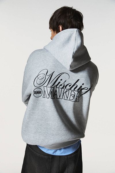 Pull & Bear Hoodie with slogan
