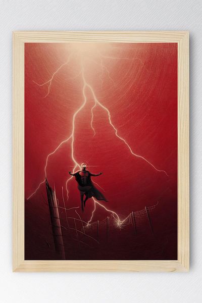 Saturn X-Men Magneto Framed Painting - Marvel Movie Poster Painting