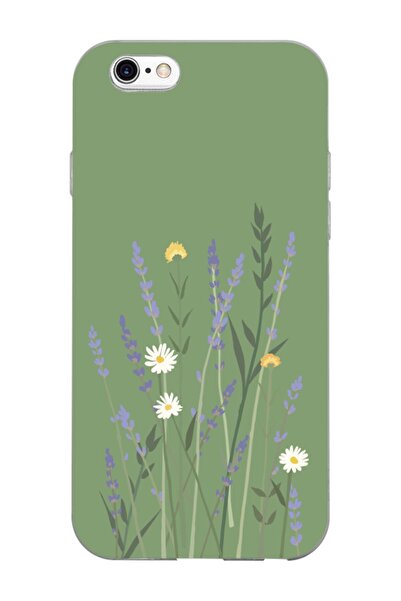 frondcase حافظة هاتف آيفون 6s باللون الأخضر الخزامى