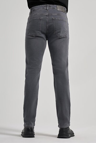 İmza Παντελόνι τζιν Milky Brown Slim Fit - 5 τσέπες ίσιο βαμβακερό γκαμπαρντίνα casual