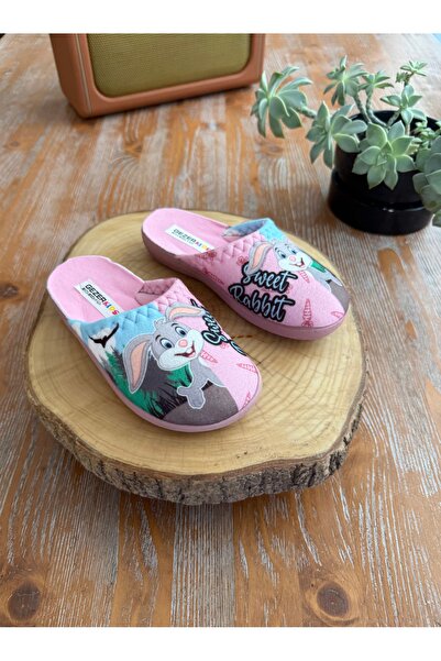 GEZER 14539 Υφασμάτινες παντόφλες χαλιού για κορίτσια με θέμα 30-35