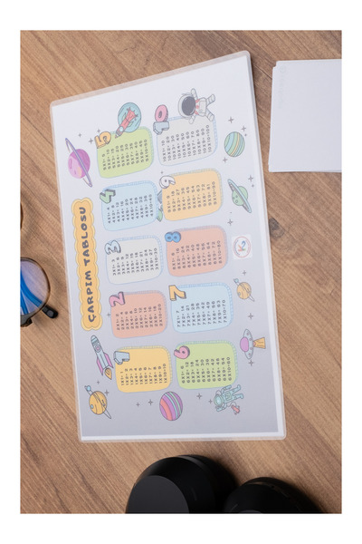 KENGEROĞLU Meslekler temalı çarpım tablosu anahtarlık, Uzay temalı  çarpım tablosu ve Ritmik Sayma 3'lü set