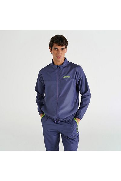 hummel Ανδρικό μωβ μπουφάν με γιακά Graham
