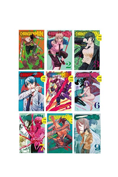 Gerekli Şeyler Chainsaw Man seti 1 2 3 4 45 6 7 8 9 kitap